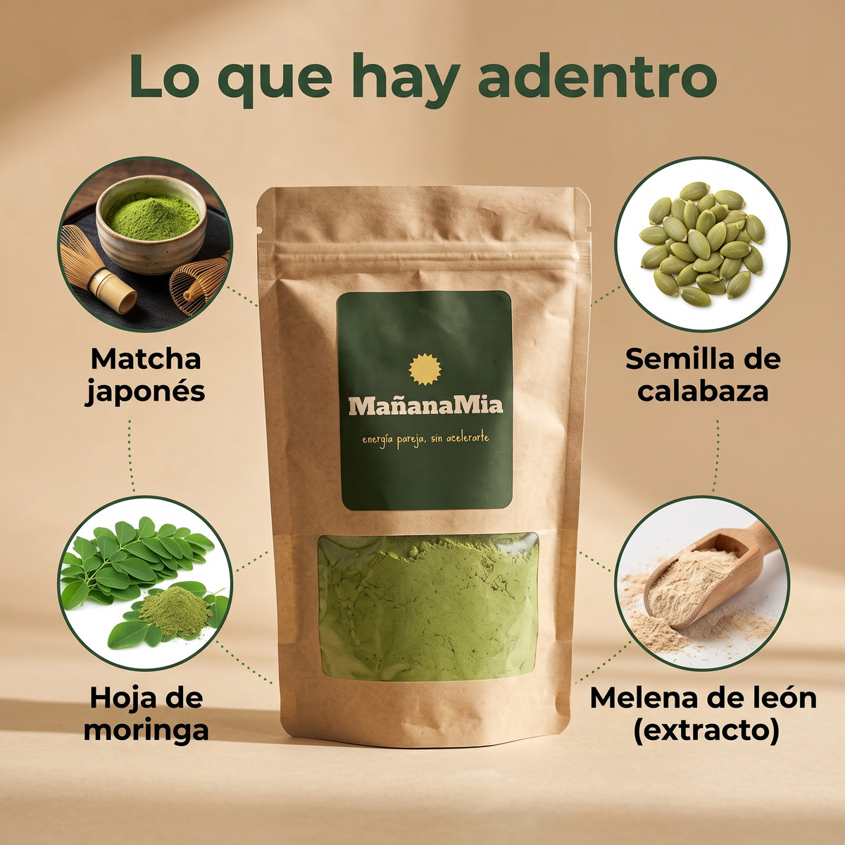 Matcha MañanaMia – Ni pesada ni acelerada: Energía pareja