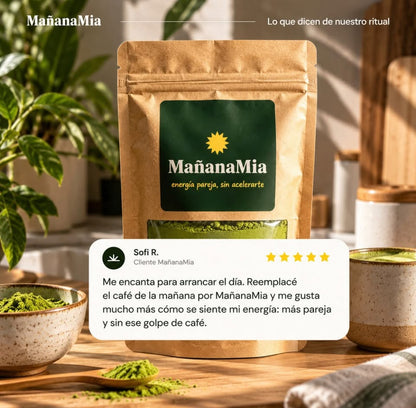 Matcha MañanaMia – Ni pesada ni acelerada: Energía pareja